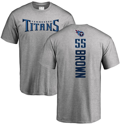 Tennessee Titans Men Ash Jayon Brown Backer NFL Football #55 T Shirt->tennessee titans->NFL Jersey